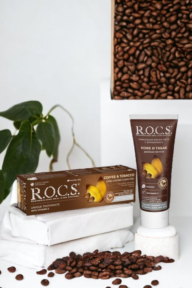 R.O.C.S. Rocs Kahve ve Tütün Lekelerine Karşı Diş Macunu 74 g