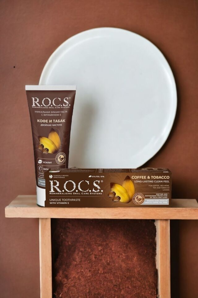 R.O.C.S. Rocs Kahve ve Tütün Lekelerine Karşı Diş Macunu 74 g