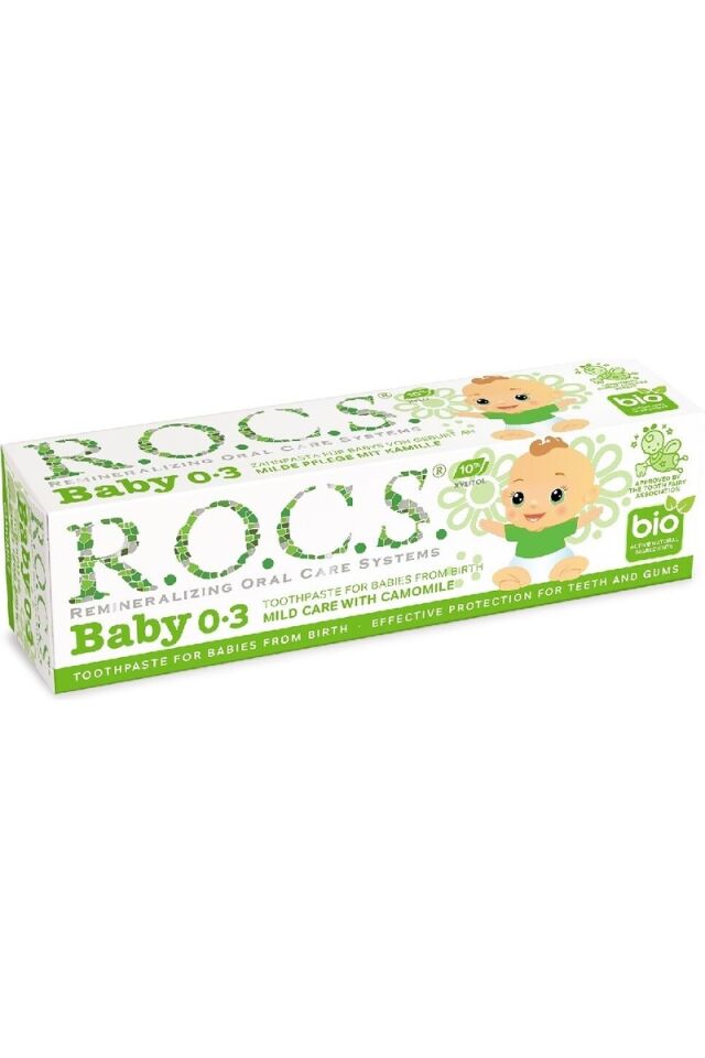 R.O.C.S. Rocs Baby 0-3 Yaş Papatya Özlü Diş Macunu