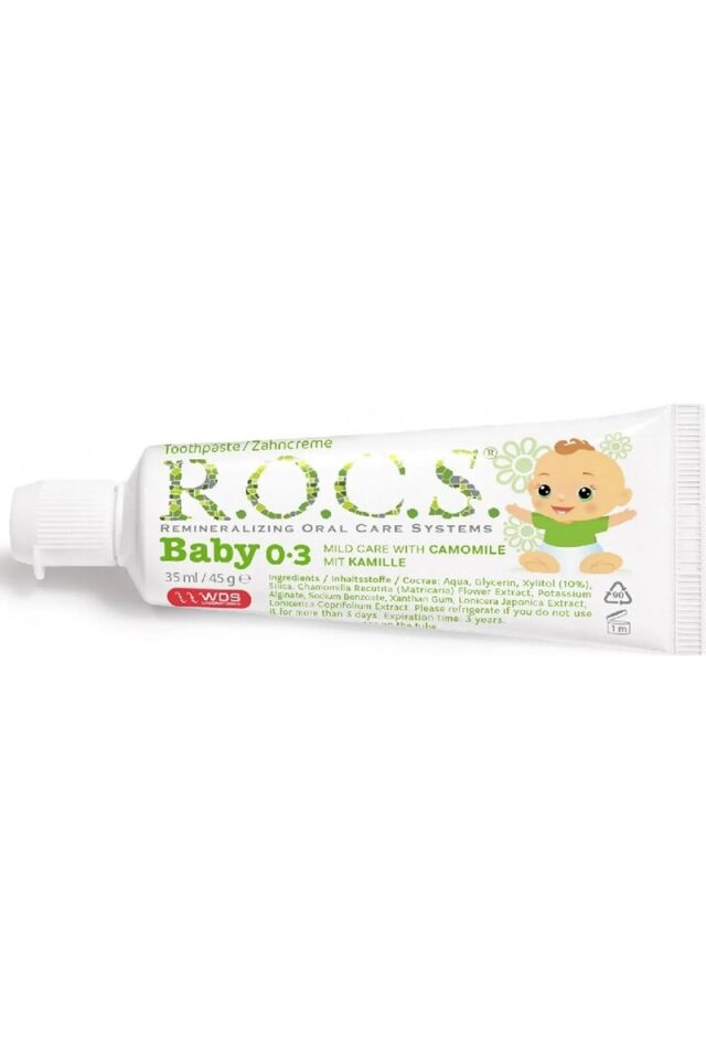R.O.C.S. Rocs Baby 0-3 Yaş Papatya Özlü Diş Macunu