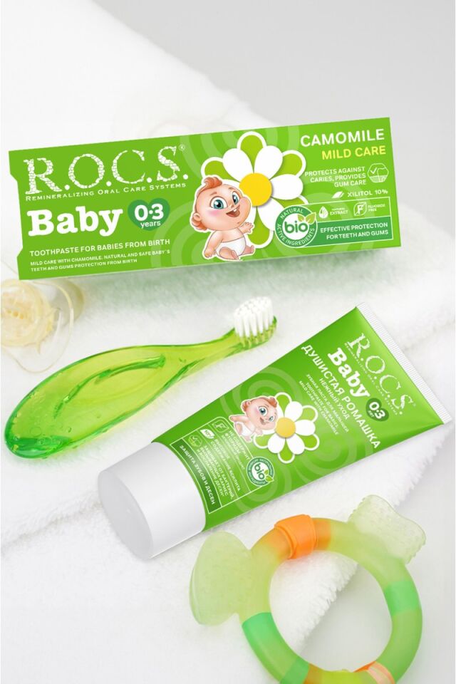 R.O.C.S. Rocs Baby 0-3 Yaş Papatya Özlü Diş Macunu