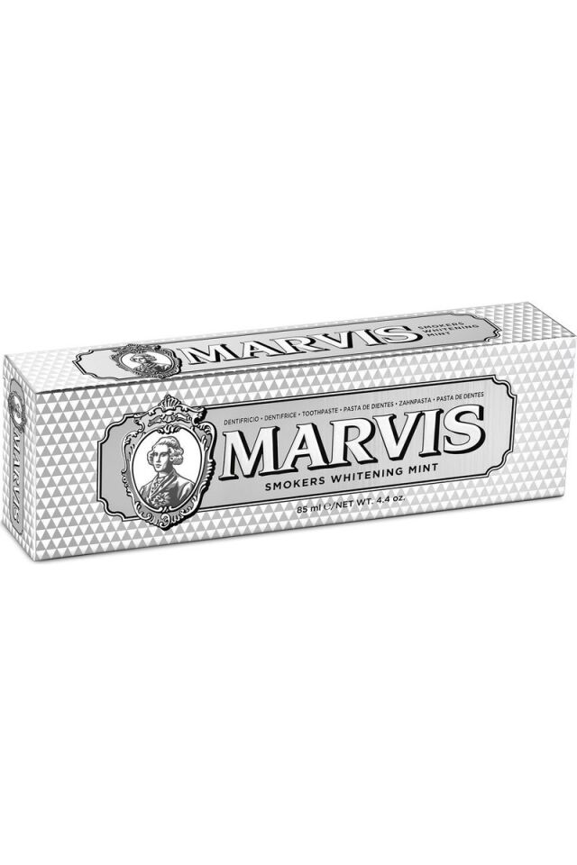 Marvis Smokers Diş Macunu - Sigara İçenler İçin Özel, Lekeleri Gideren ve Beyazlatan, 85 ml, Ferahlatıcı Nane Özelliği