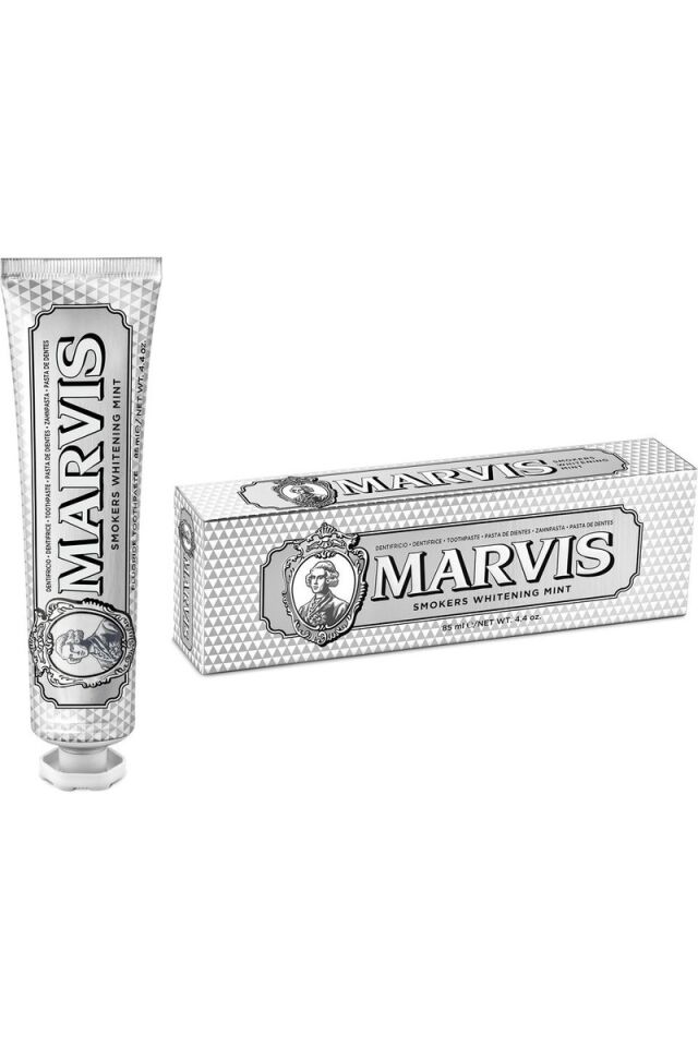 Marvis Smokers Diş Macunu - Sigara İçenler İçin Özel, Lekeleri Gideren ve Beyazlatan, 85 ml, Ferahlatıcı Nane Özelliği