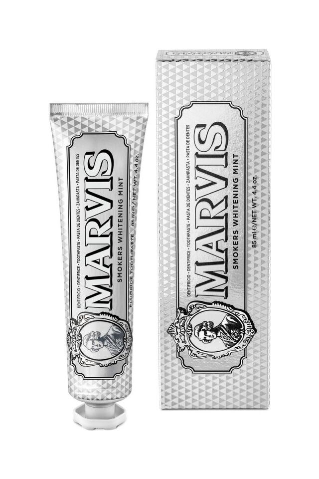 Marvis Smokers Diş Macunu - Sigara İçenler İçin Özel, Lekeleri Gideren ve Beyazlatan, 85 ml, Ferahlatıcı Nane Özelliği