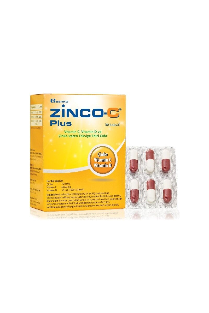 Berko Zinco-C Plus 15 Mg 30 Tablet