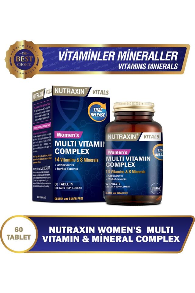 Nutraxin Multivitamin Kadın 60 Tablet