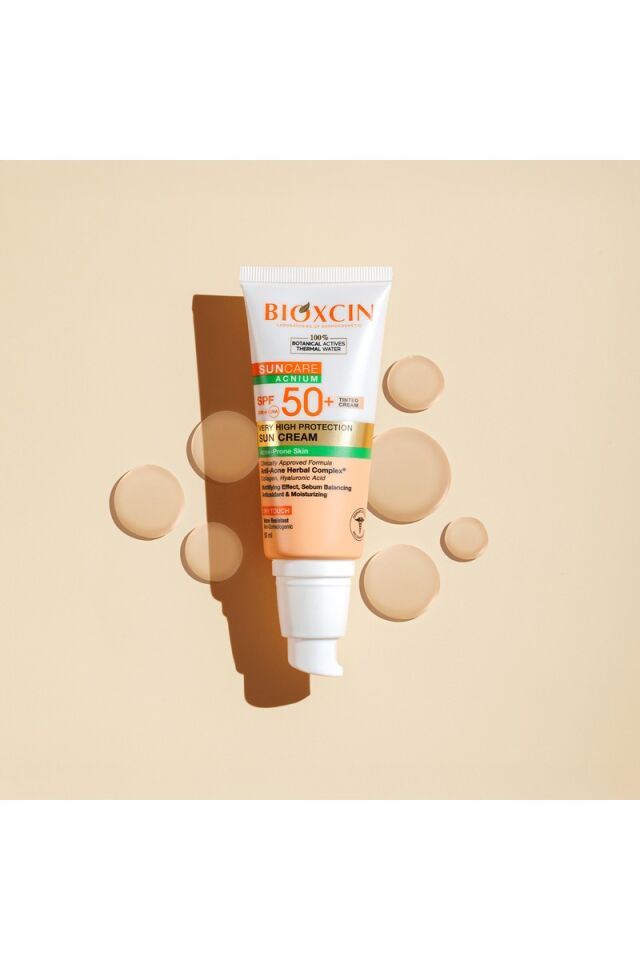 Bioxcin Suncare Akneye Eğilimli Ciltler İçin Spf 50+ Renkli Güneş Kremi 50 ml