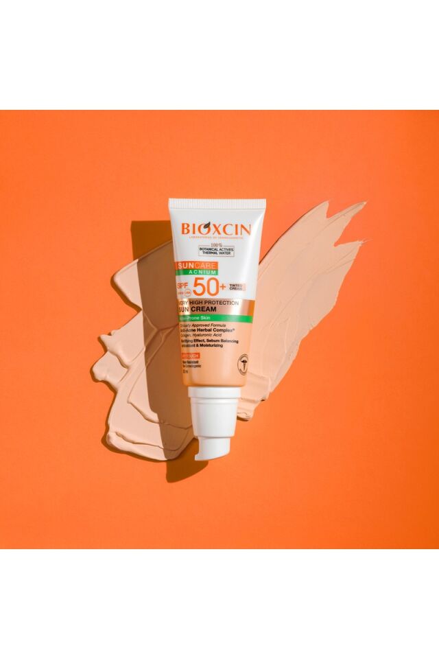 Bioxcin Suncare Akneye Eğilimli Ciltler İçin Spf 50+ Renkli Güneş Kremi 50 ml