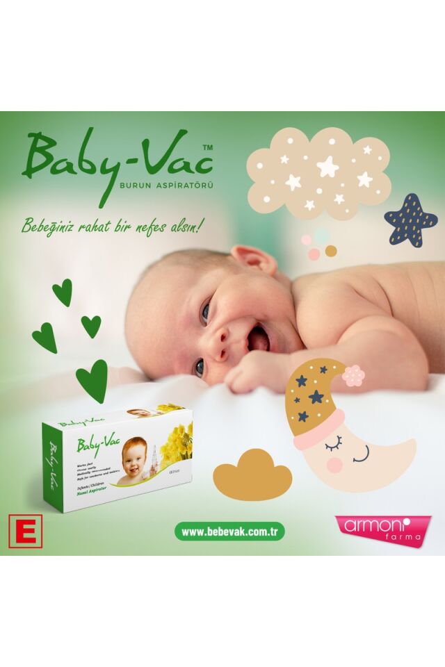 Baby-Vac burun aspiratörü, Elektrik süpürgesi ile çalışır.