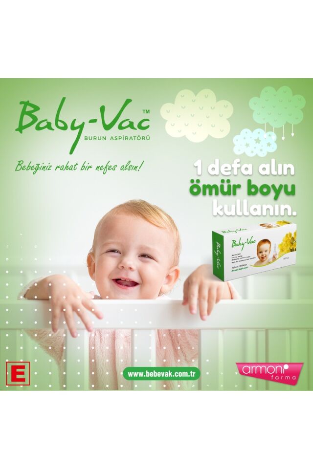 Baby-Vac burun aspiratörü, Elektrik süpürgesi ile çalışır.