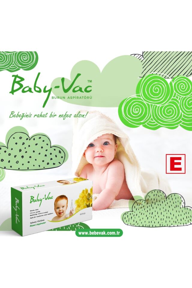 Baby-Vac burun aspiratörü, Elektrik süpürgesi ile çalışır.