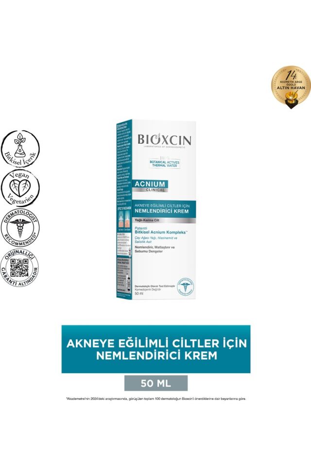 Bioxcin Acnium Sebum Dengeleyici Nemlendirici Krem 50 ml
