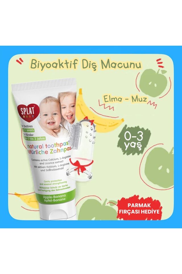 Splat Baby Diş Macunu + Parmak Diş Fırçası 40 ml