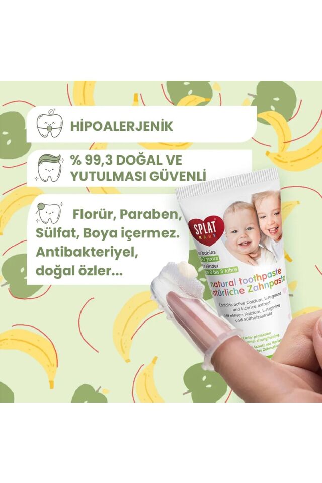 Splat Baby Diş Macunu + Parmak Diş Fırçası 40 ml