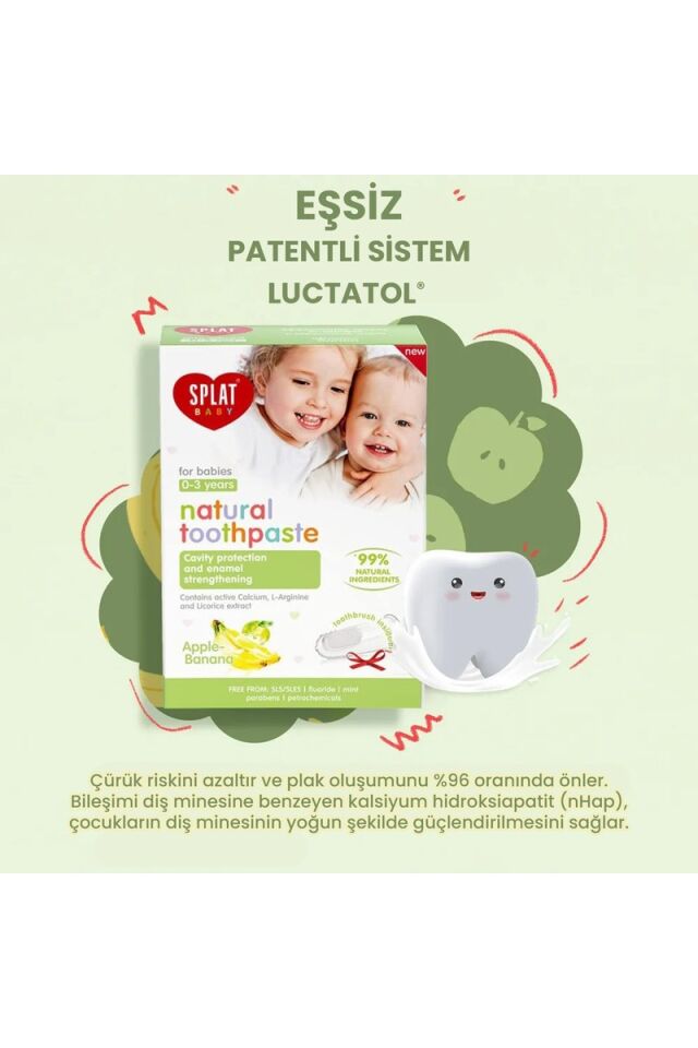 Splat Baby Diş Macunu + Parmak Diş Fırçası 40 ml