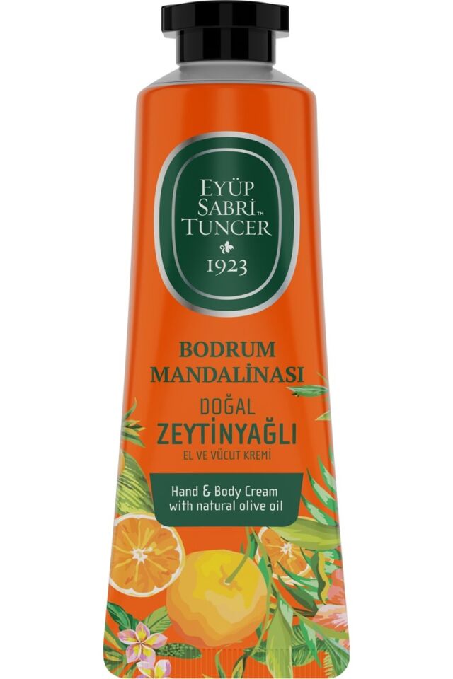 Eyüp Sabri Tuncer Doğal Zeytinyağlı Bodrum Mandalinası El ve Vücut Kremi 50 ml – Nemlendirici, Vegan ve Parabensiz