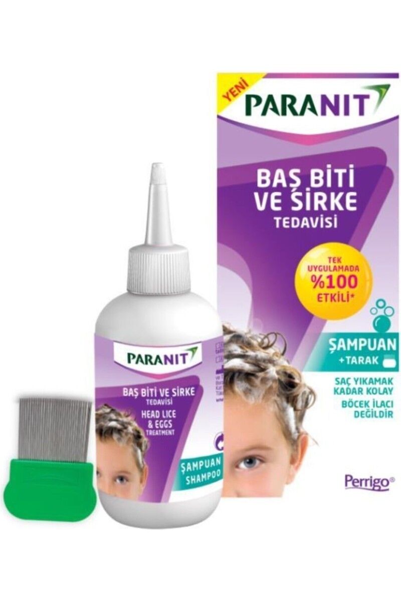 Paranit Baş Biti ve Sirke Tedavisi Şampuan+Tarak 100 ml
