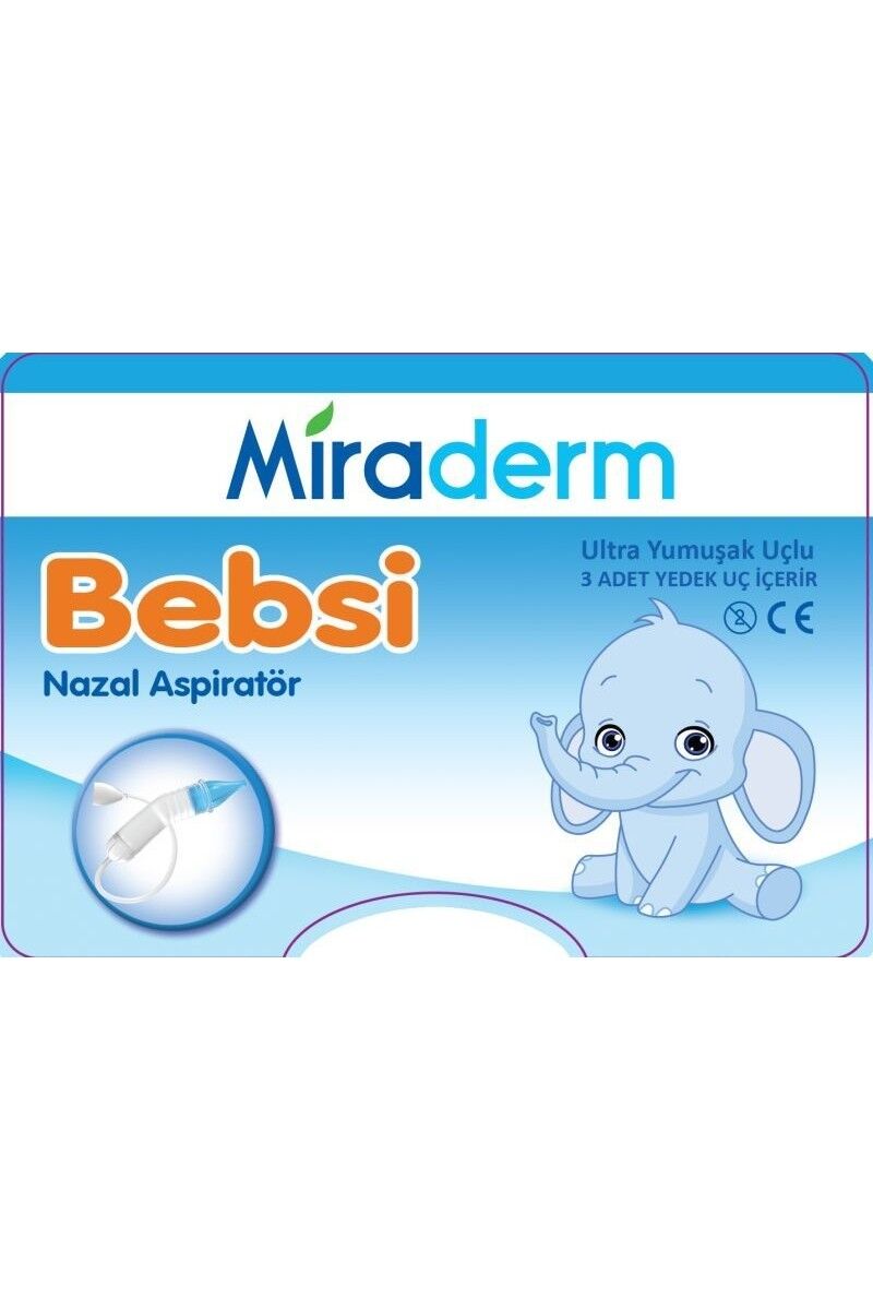 Miraderm Bebsi Nazal Aspiratör Ultra Yumuşak Uçlarla 12 Adet Tek Kullanımlık