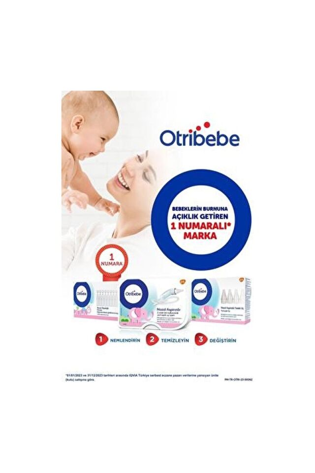Otribebe Burun Aspiratörü Bebek Dostu Yumuşak Uç ile Etkili Burun Temizliği