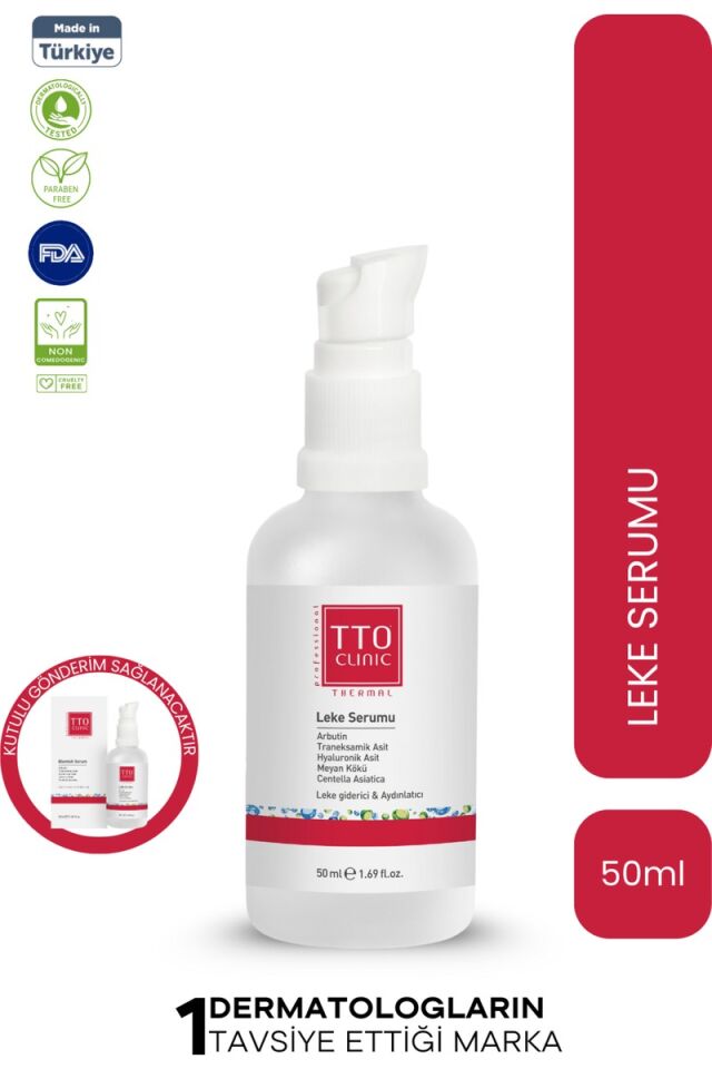 TTO Clinic Leke Karşıtı Cilt Bakım Serumu 50 ml – Aydınlatıcı ve Cilt Tonu Eşitleyici