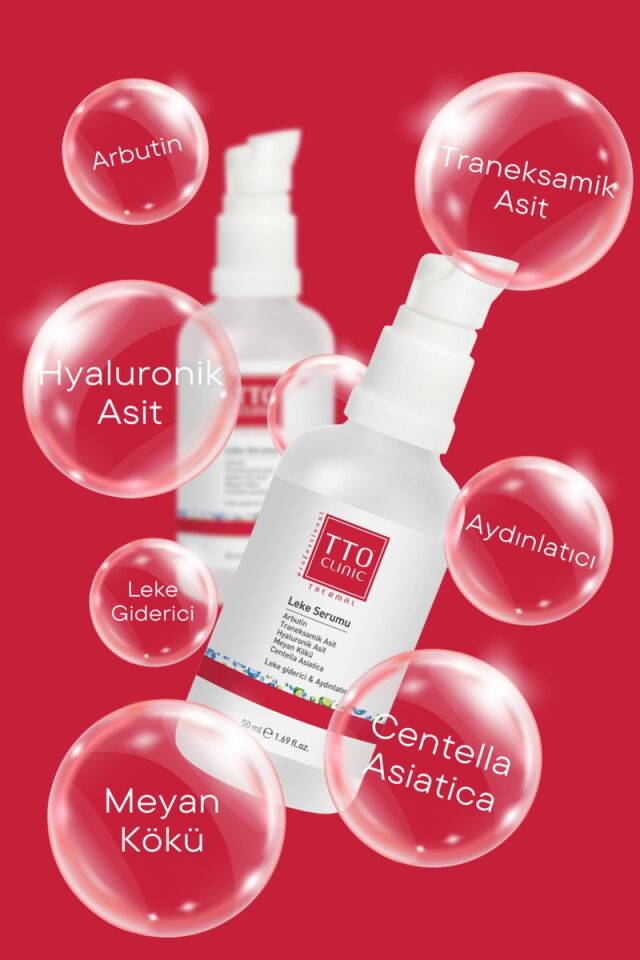 TTO Clinic Leke Karşıtı Cilt Bakım Serumu 50 ml – Aydınlatıcı ve Cilt Tonu Eşitleyici