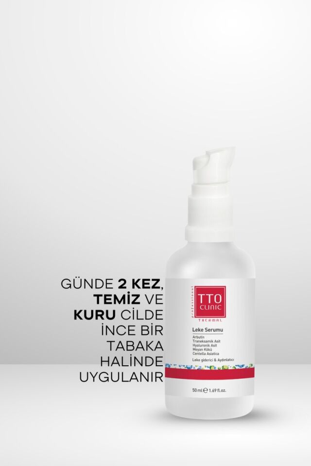 TTO Clinic Leke Karşıtı Cilt Bakım Serumu 50 ml – Aydınlatıcı ve Cilt Tonu Eşitleyici