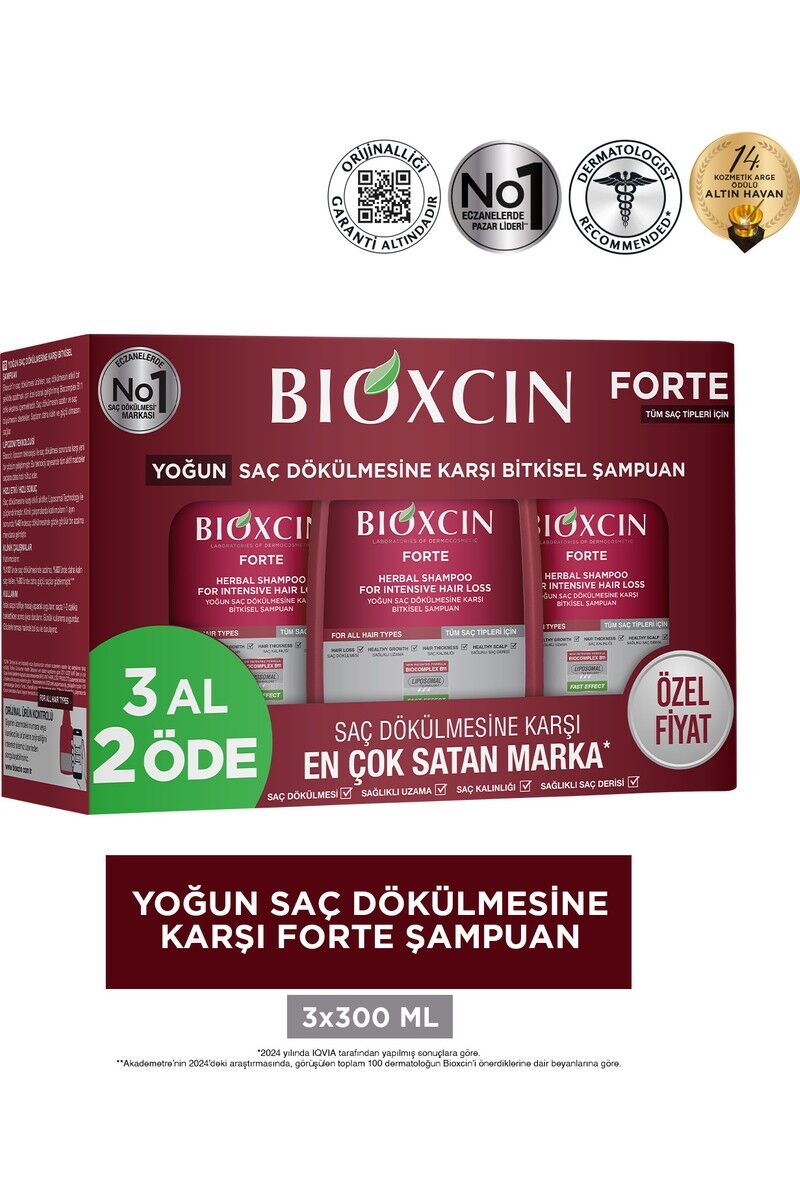 Bioxcin Forte Şampuan 3 Al 2 Öde
