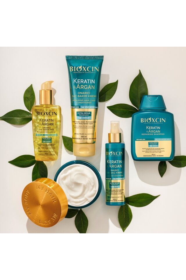 Bioxcin Keratin & Argan Onarıcı Şampuan 300 ml Sülfatsız Tüm Saçlar İçin Onarıcı Etki