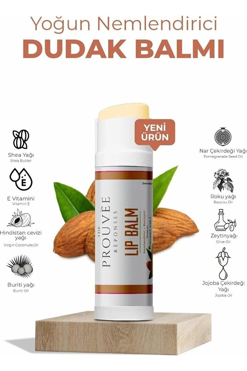 Prouvee Organics Lip Balm Tatli Badem