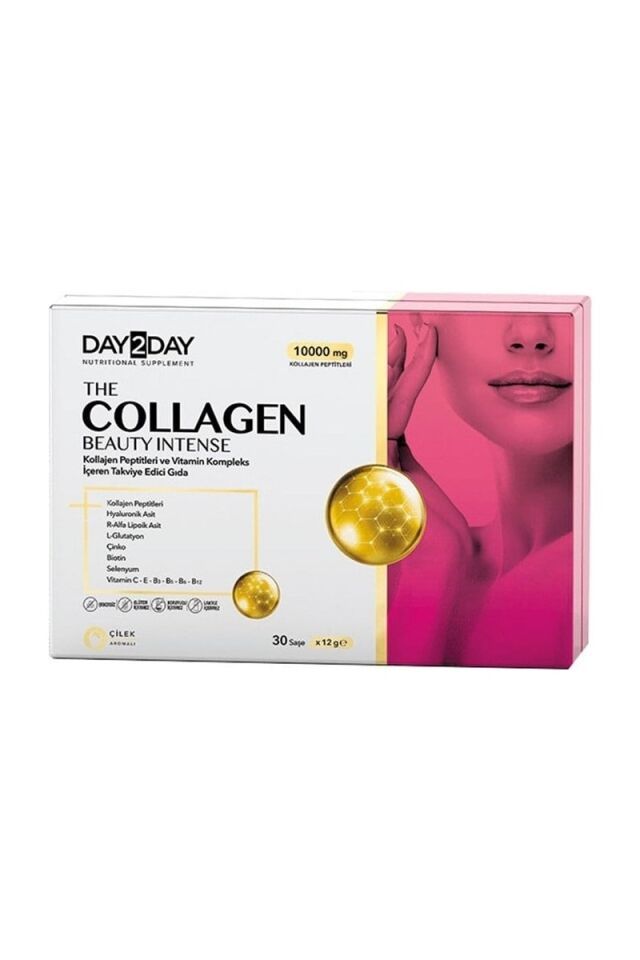 Day2Day The Collagen Beauty Intense Çilek 1000 mg 30 Saşe