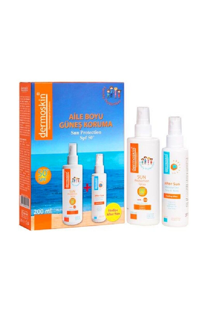 Dermoskin Sun Protection SPF 50+ 200 ml After Sun 100 ml Hediyeli
