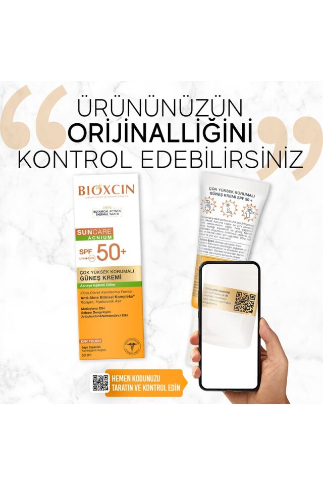 Bioxcin Spf 50+ Güneş Kremi 50 ml Akneye Eğilimli Cilt