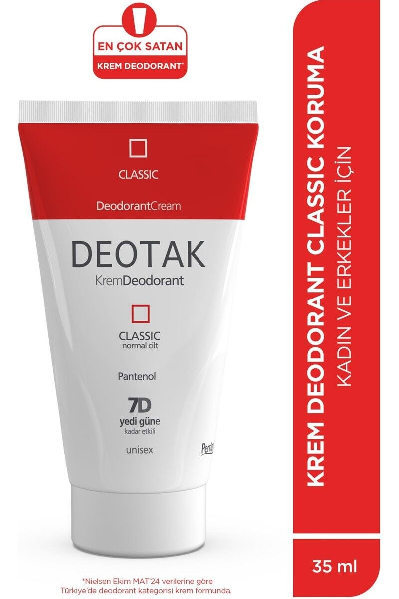 Deotak Klasik Krem Deodorant 35 ml