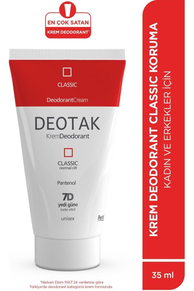 Deotak Klasik Krem Deodorant 35 ml